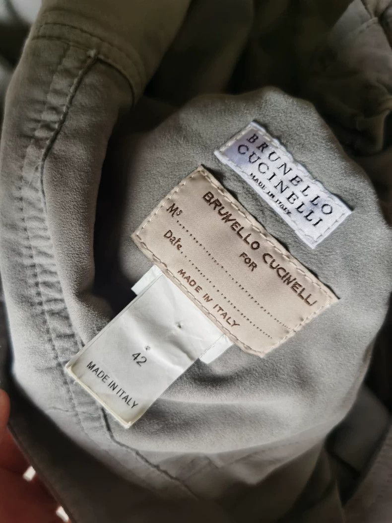 Brunello Cucinelli Brunello Cucinelli Shearling Collar Jacket Size US S / EU 44-46 / 1 - 7 Thumbnail