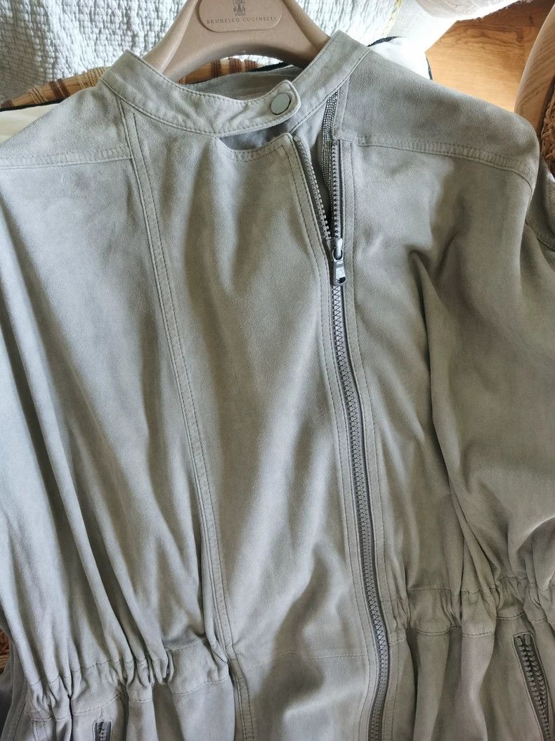 Brunello Cucinelli Brunello Cucinelli Shearling Collar Jacket Size US S / EU 44-46 / 1 - 4 Thumbnail