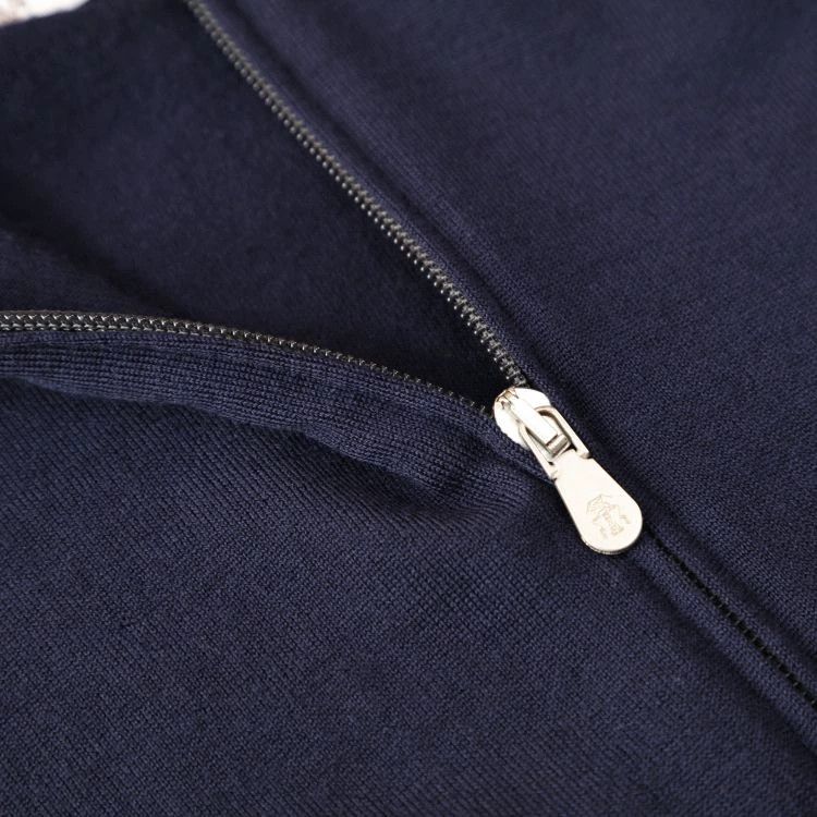 Brunello Cucinelli Brunello Cucinelli Men's Blue Knit Sweater Size US L / EU 52-54 / 3 - 4 Thumbnail
