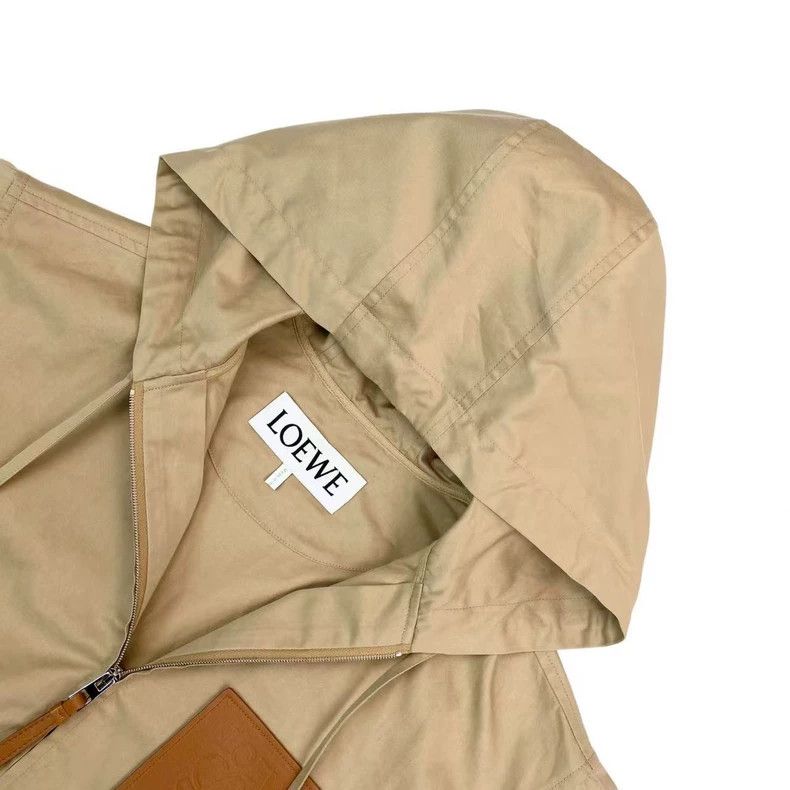Loewe Loewe Cotton Hooded Short Trench Coat Size US XS / EU 42 / 0 - 3 Thumbnail