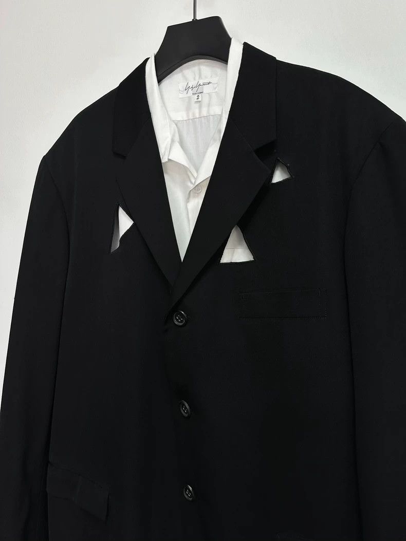 Yohji Yamamoto Yohji Yamamoto 92SS Laser Cut Jacket Size US S / EU 44-46 / 1 - 4 Thumbnail