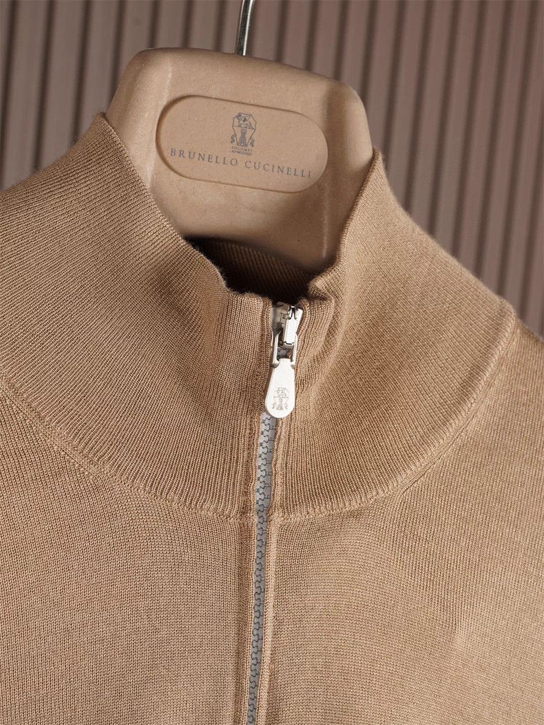 Brunello Cucinelli Brunello Cucinelli Cashmere Silk Jacket Size US L / EU 52-54 / 3 - 3 Thumbnail