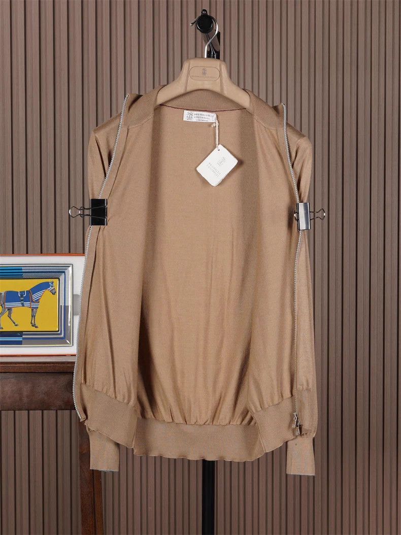 Brunello Cucinelli Brunello Cucinelli Cashmere Silk Jacket Size US L / EU 52-54 / 3 - 2 Thumbnail