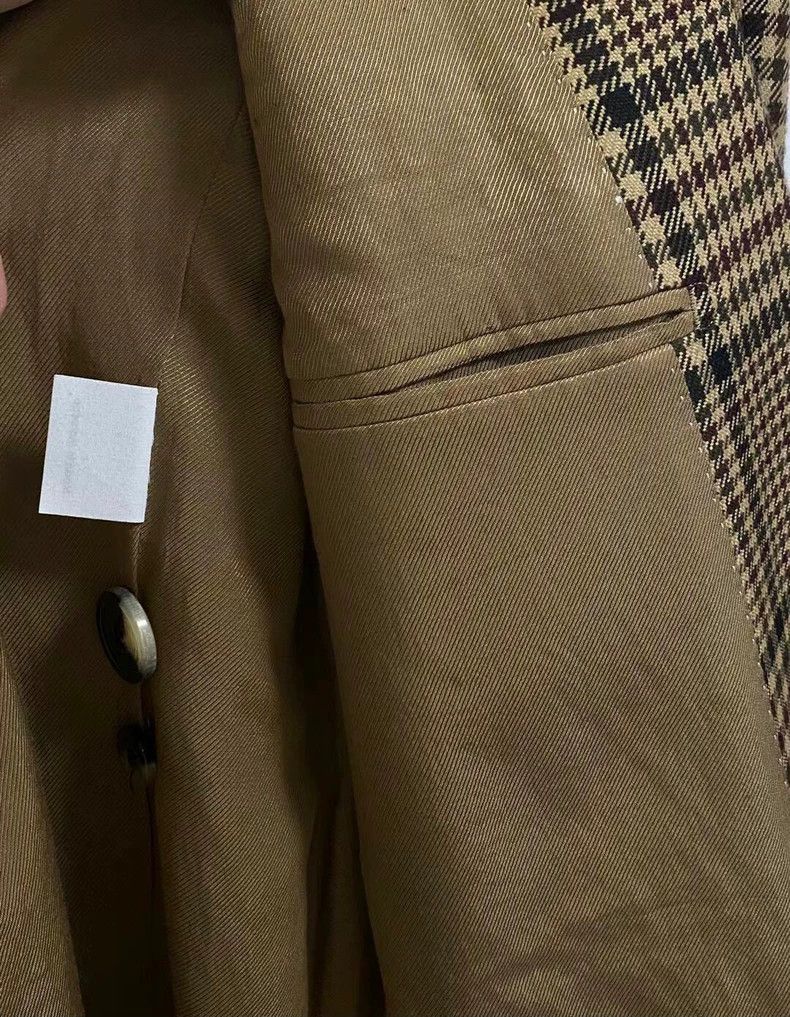 Dries Van Noten Dries Van Noten Plaid Wool Coat Size US S / EU 44-46 / 1 - 4 Thumbnail