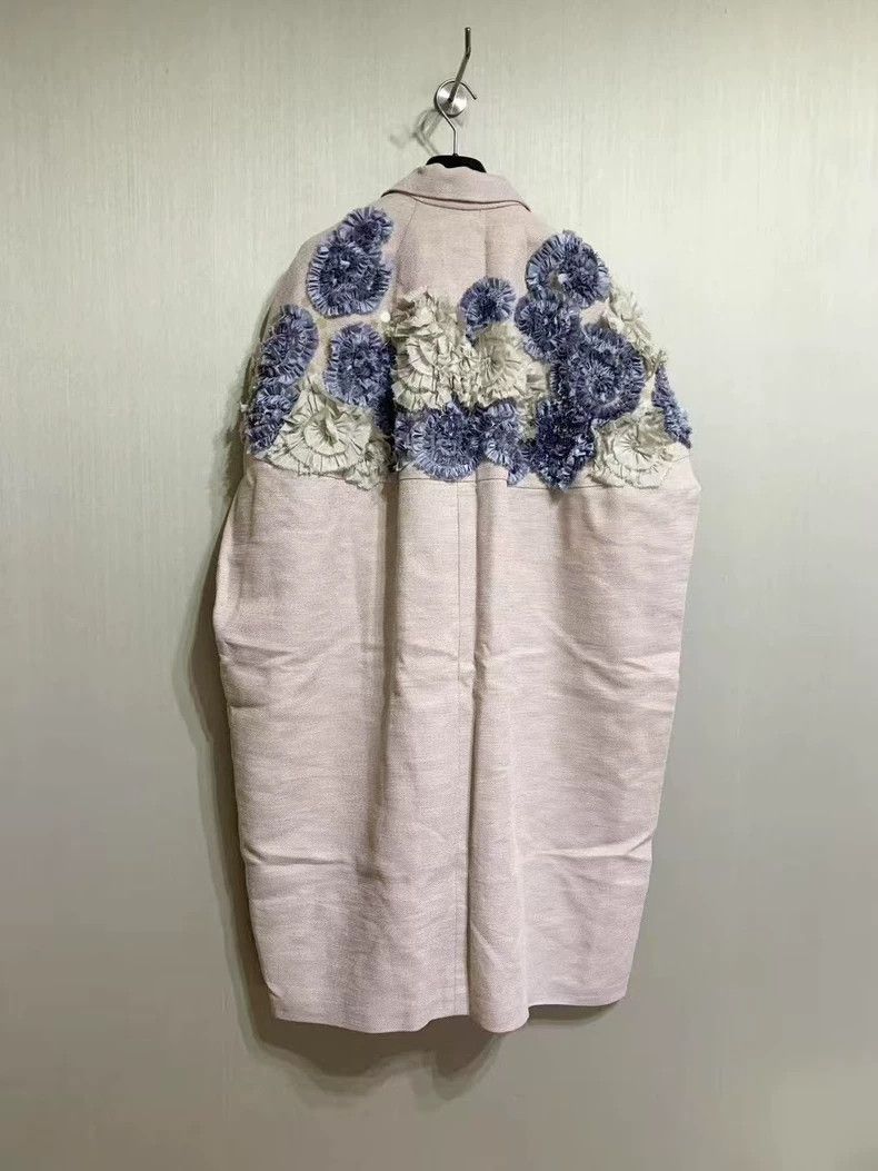 Dries Van Noten Dries Van Noten Sequin Floral Coat Size US M / EU 48-50 / 2 - 3 Thumbnail
