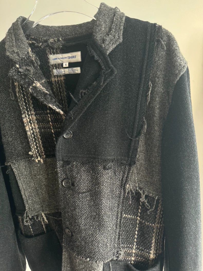 Comme des Garcons COMME des GARCONS SHIRT Patchwork Wool Blazer Size US M / EU 48-50 / 2 - 3 Thumbnail
