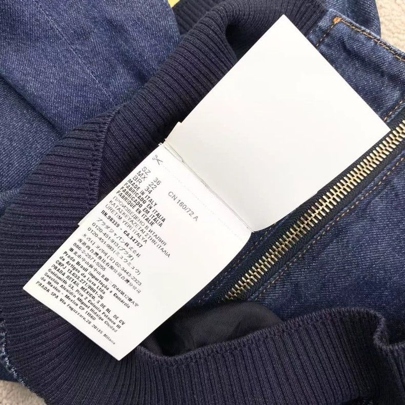 Miu Miu Miumiu 23SS Blue Embroidered Denim Jacket Size US XS / EU 42 / 0 - 5 Thumbnail