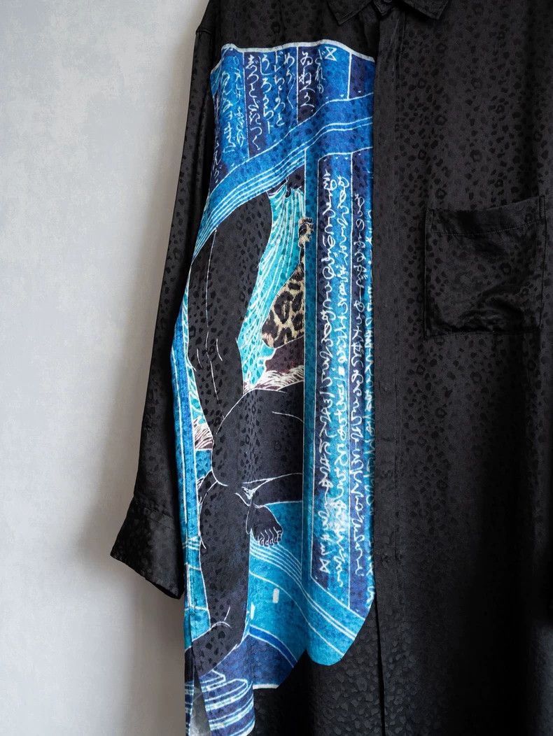 Yohji Yamamoto Yohji Yamamoto 19SS Silk Ukiyo-e Shirt Size US L / EU 52-54 / 3 - 5 Thumbnail
