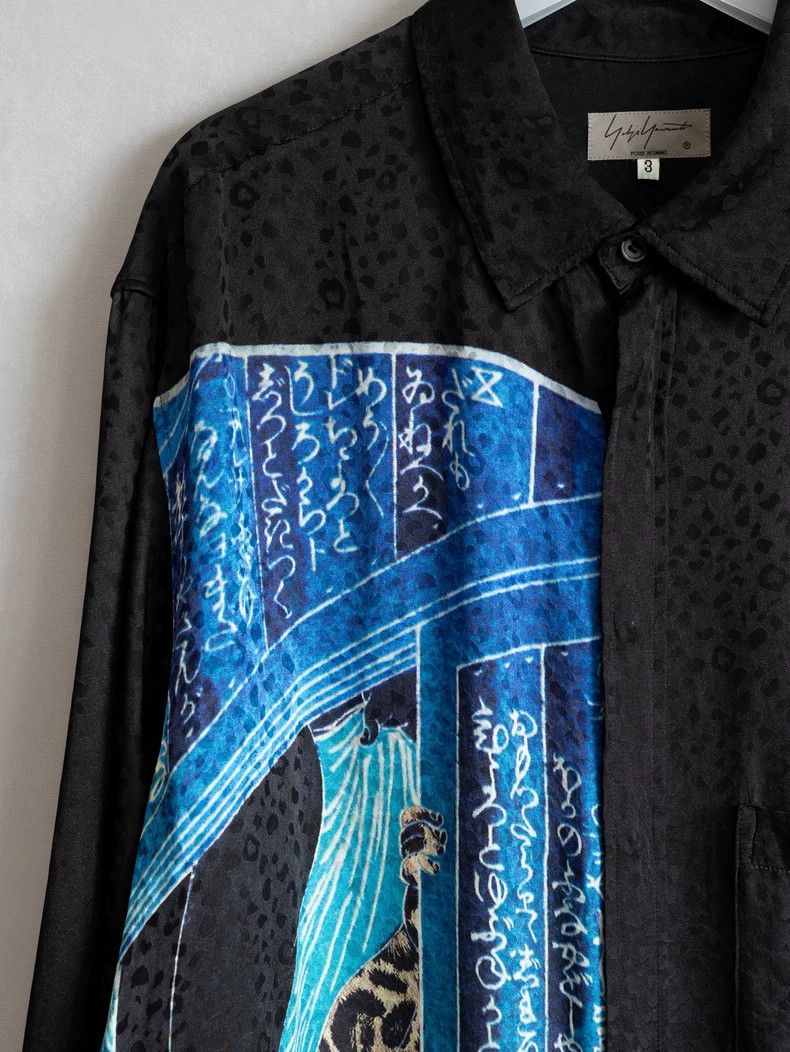 Yohji Yamamoto Yohji Yamamoto 19SS Silk Ukiyo-e Shirt Size US L / EU 52-54 / 3 - 4 Thumbnail