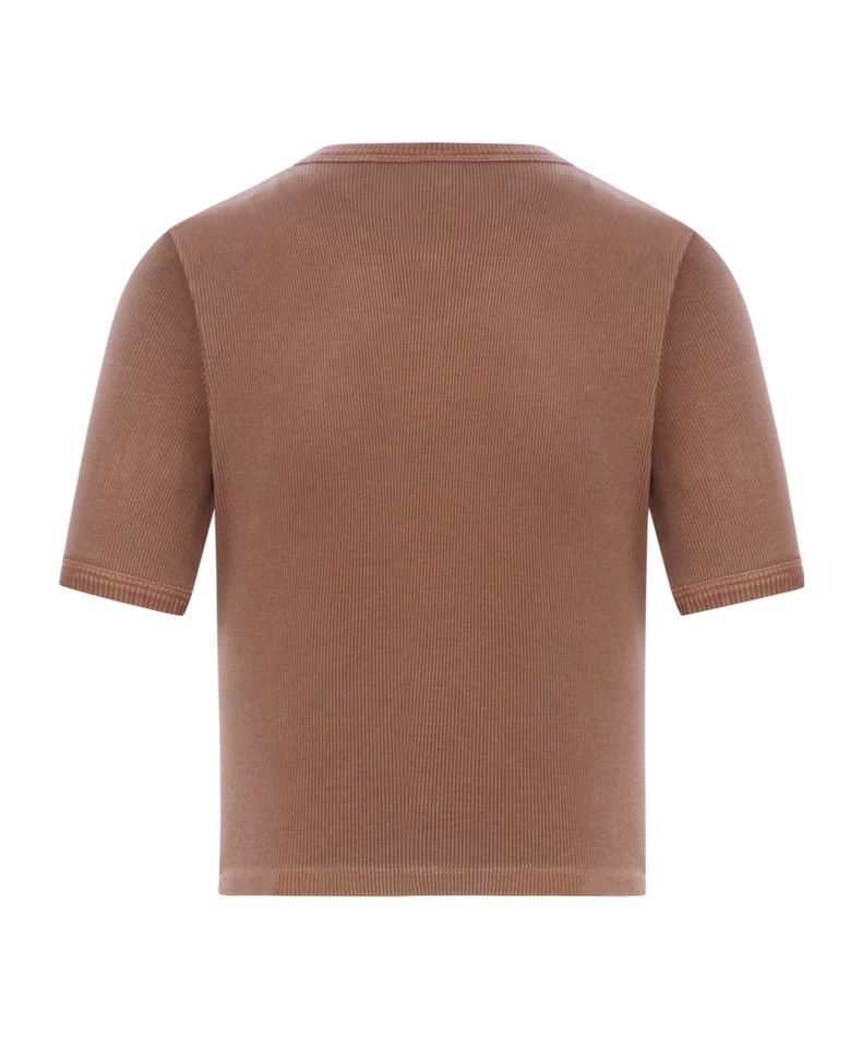 Miu Miu Miu Miu Brown Short Sleeve T-shirt Size US S / EU 44-46 / 1 - 3 Thumbnail