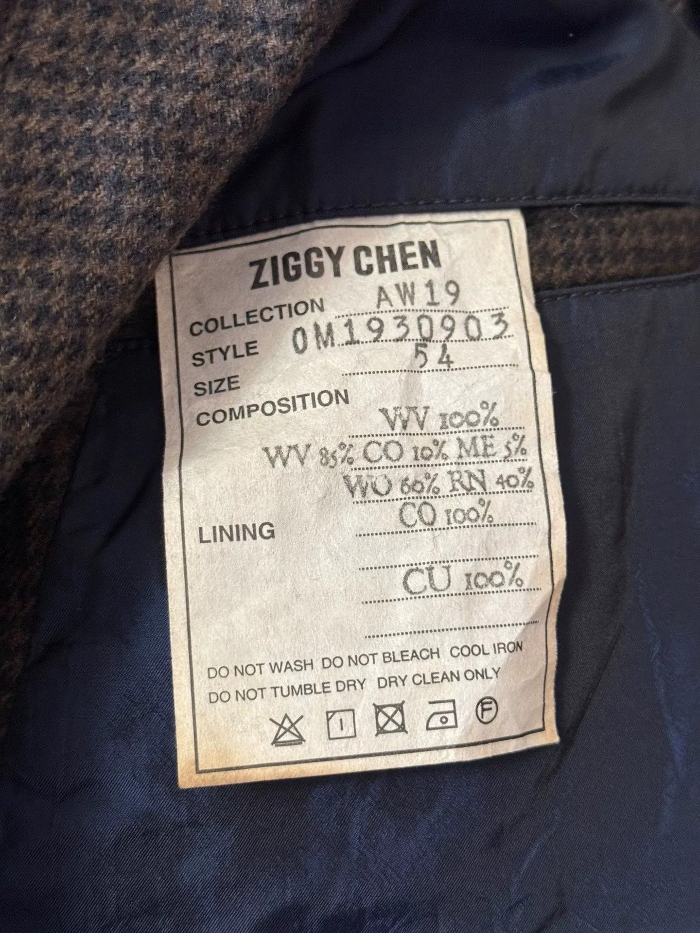 Ziggy Chen Ziggy Chen 19AW Houndstooth Wool Jacket Size US L / EU 52-54 / 3 - 4 Thumbnail