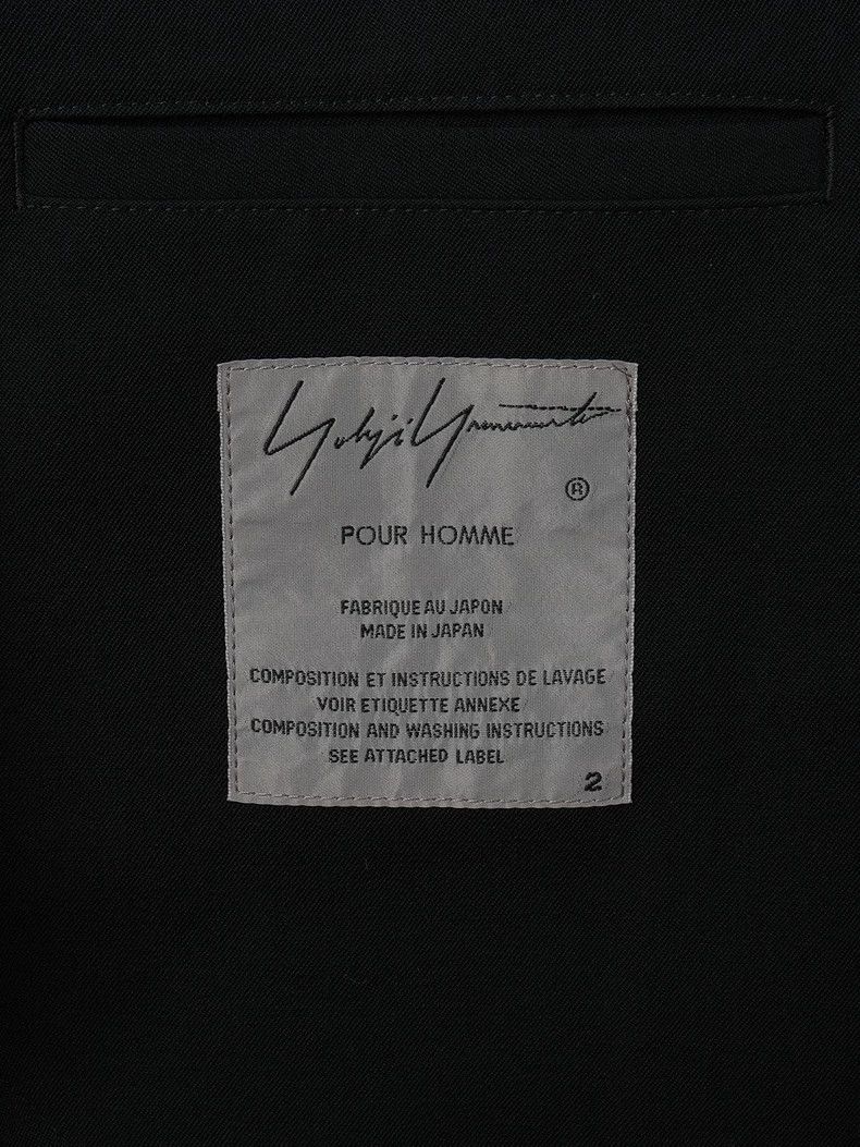 Yohji Yamamoto YOHJI YAMAMOTO Black Wool Coat Size US XS / EU 42 / 0 - 7 Thumbnail