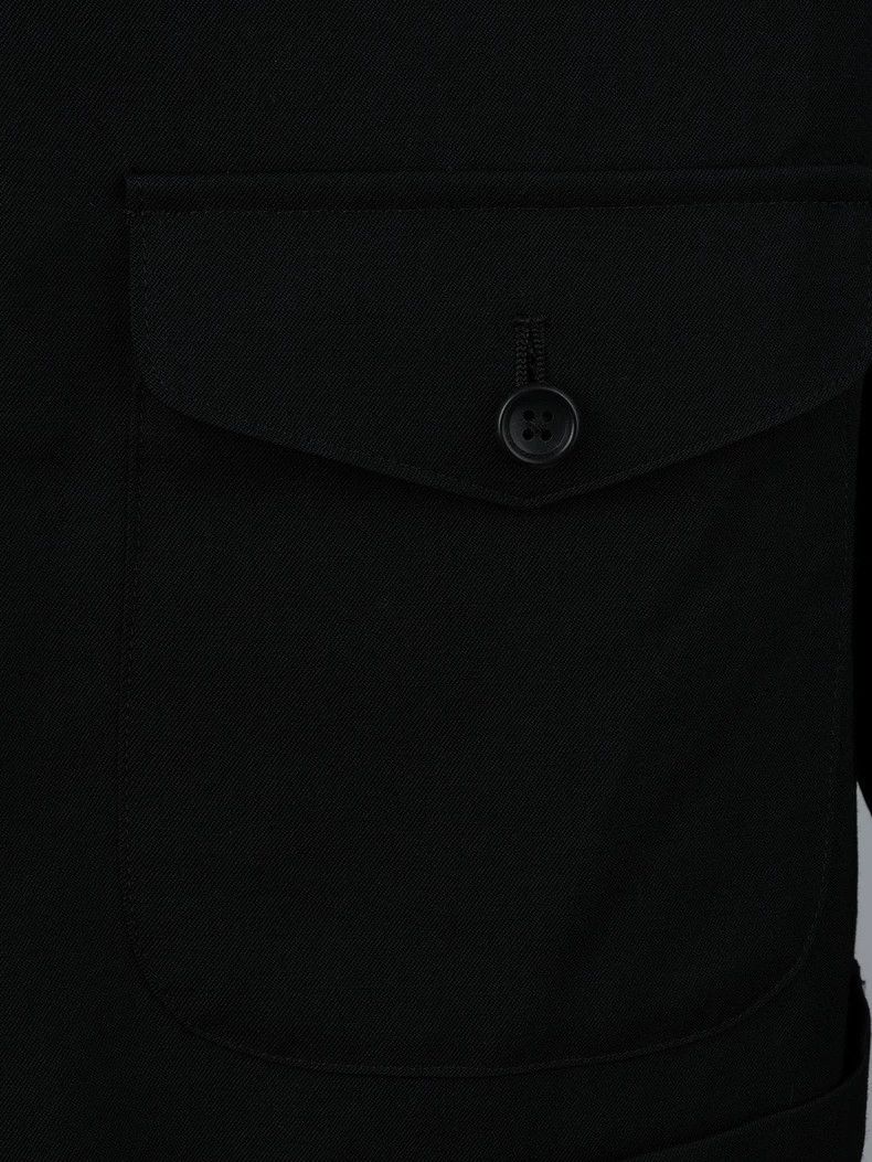 Yohji Yamamoto YOHJI YAMAMOTO Black Wool Coat Size US XS / EU 42 / 0 - 6 Thumbnail