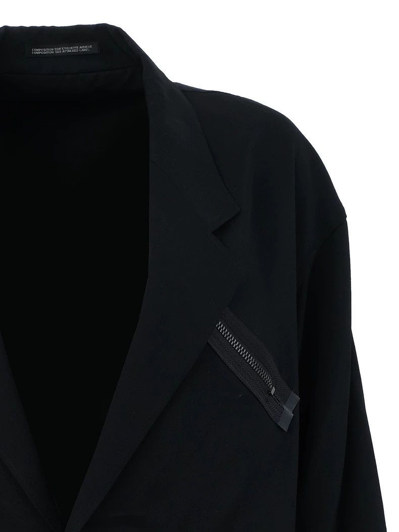 Yohji Yamamoto YOHJI YAMAMOTO Black Wool Coat Size US XS / EU 42 / 0 - 3 Thumbnail