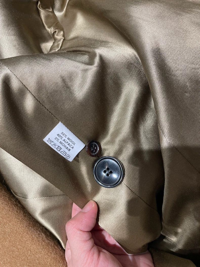 Dries Van Noten Dries van Noten Camel Wool Double-Breasted Coat Size US L / EU 52-54 / 3 - 7 Thumbnail