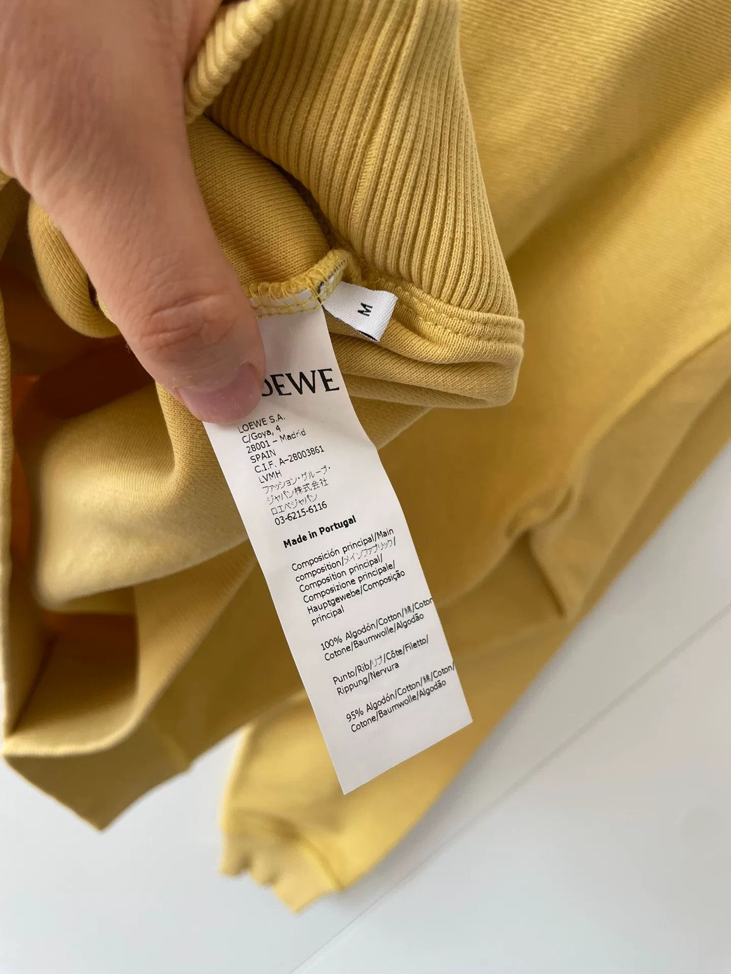 Loewe Loewe Yellow Sweatshirt M Size Size US M / EU 48-50 / 2 - 3 Thumbnail