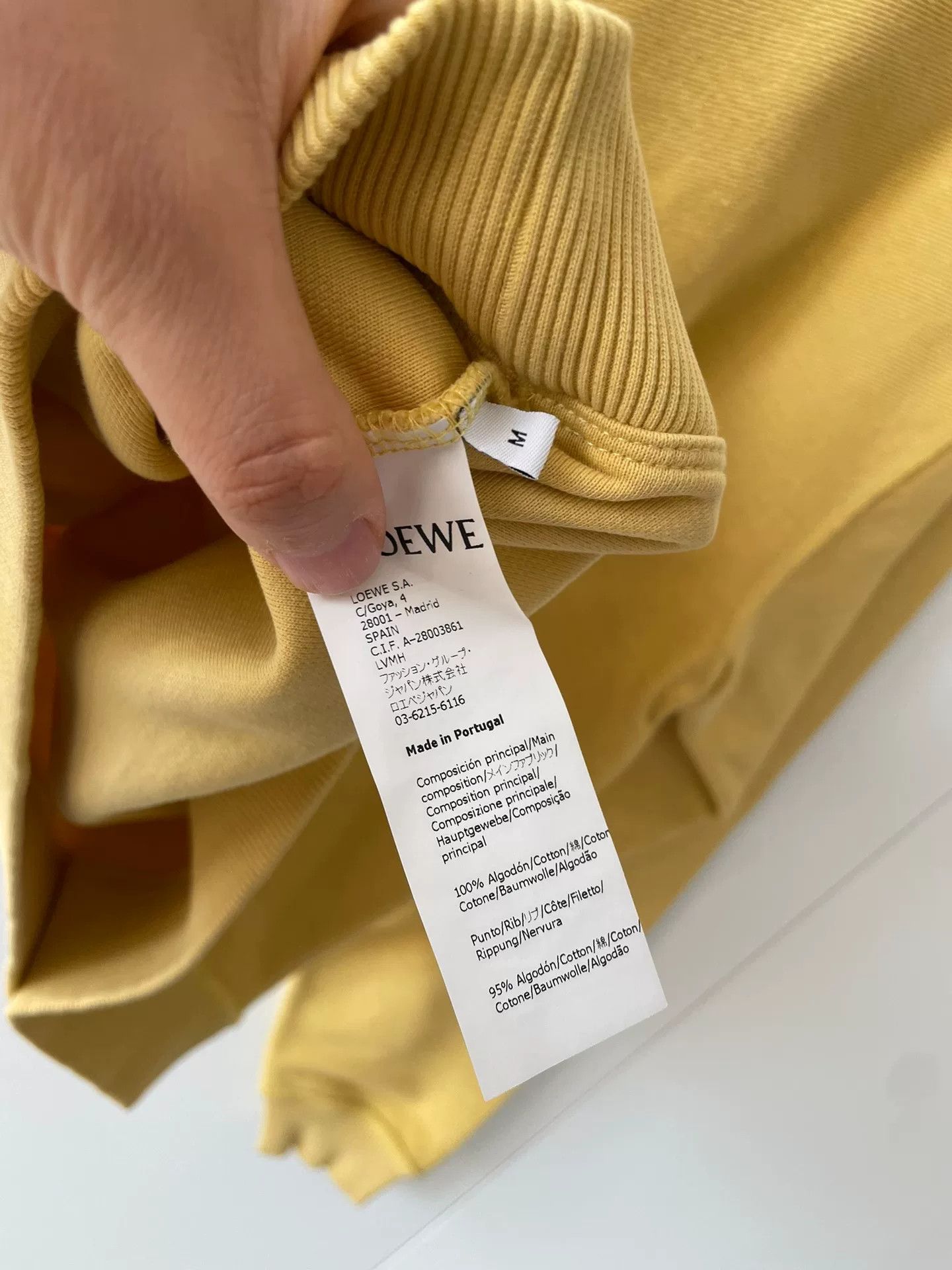 Loewe Loewe Yellow Sweatshirt M Size Size US M / EU 48-50 / 2 - 4 Thumbnail