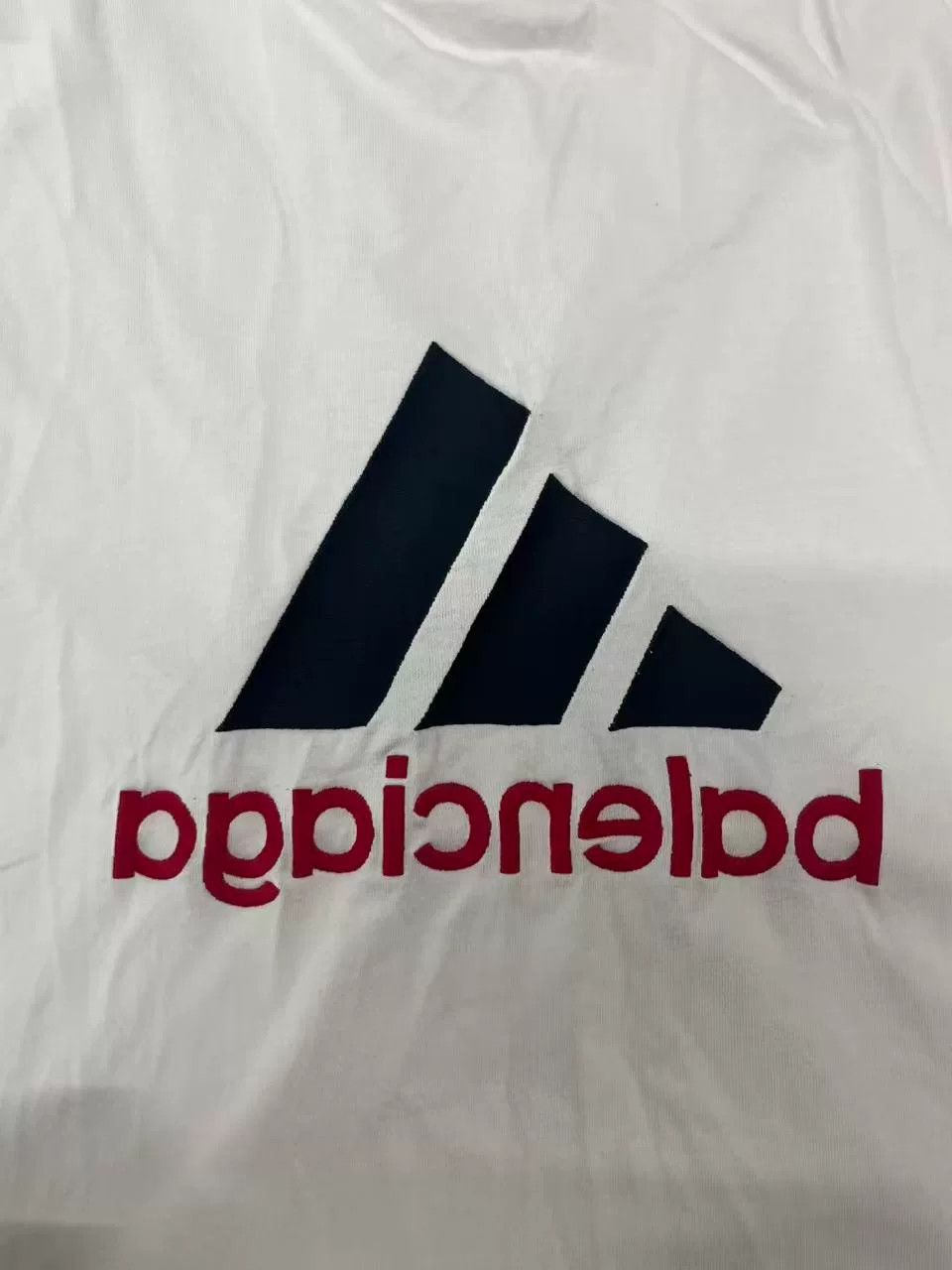 Balenciaga Balenciaga x Adidas Logo Embroidered T-Shirt Size US S / EU 44-46 / 1 - 4 Thumbnail