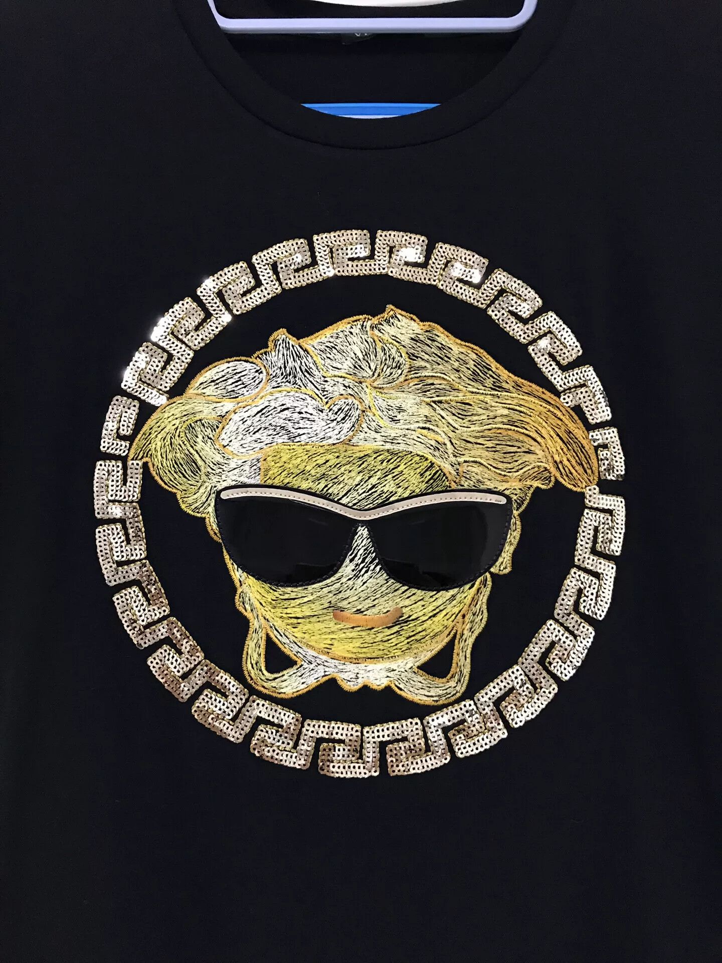 Versace VERSACE Medusa Print Black T-Shirt Size US M / EU 48-50 / 2 - 2 Thumbnail