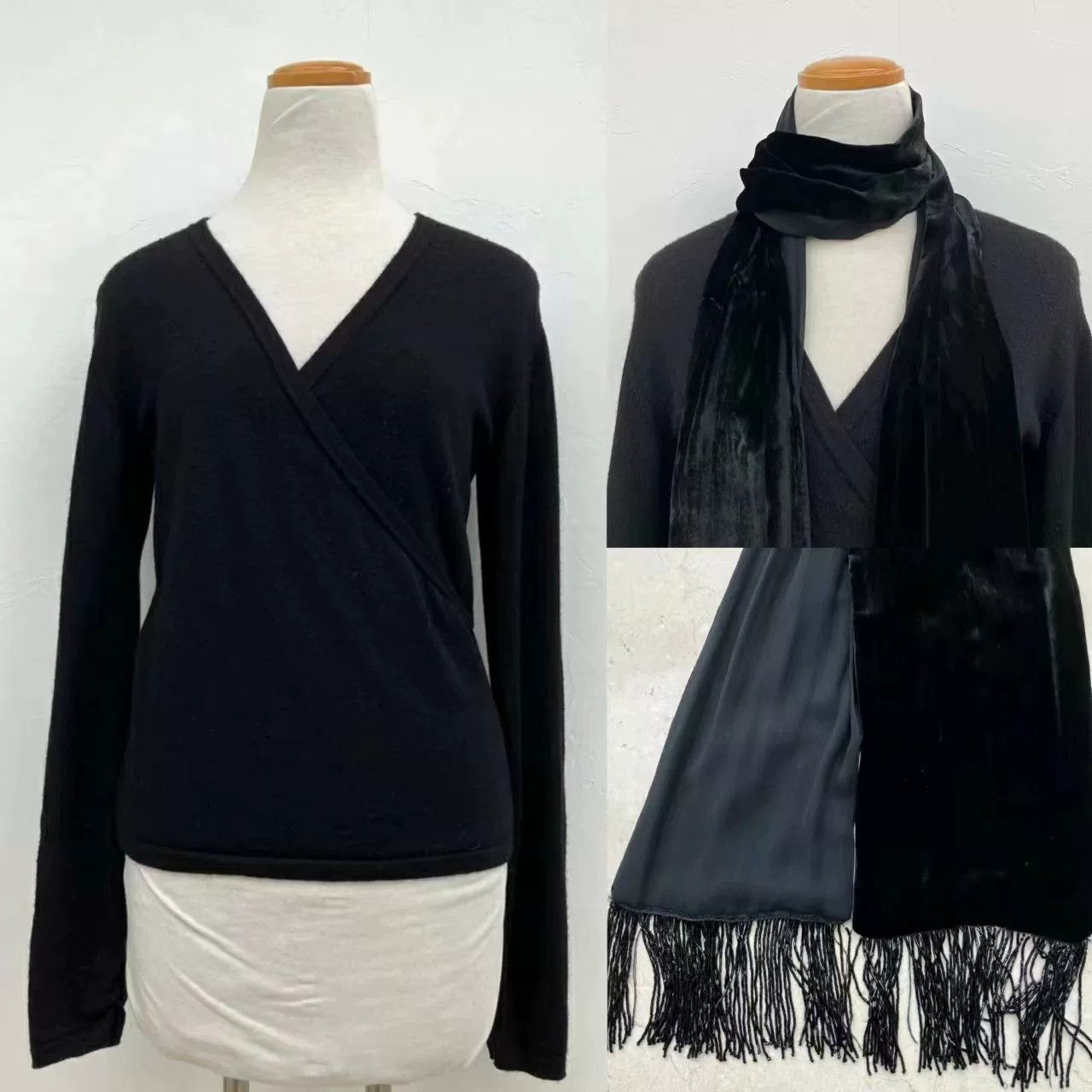 Max Mara maxmara wool knit top set with scarf Size US S / EU 44-46 / 1 - 9 Thumbnail