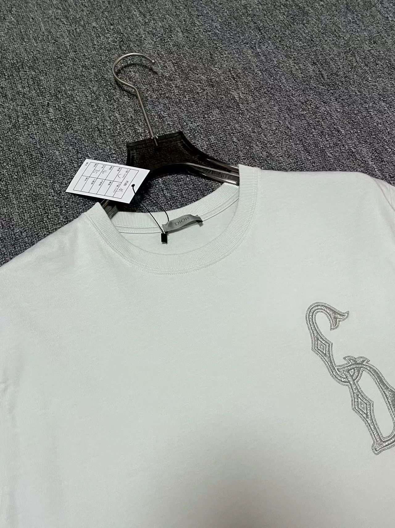 Dior dior logo embroidered mint green short sleeve tee Size US M / EU 48-50 / 2 - 3 Thumbnail