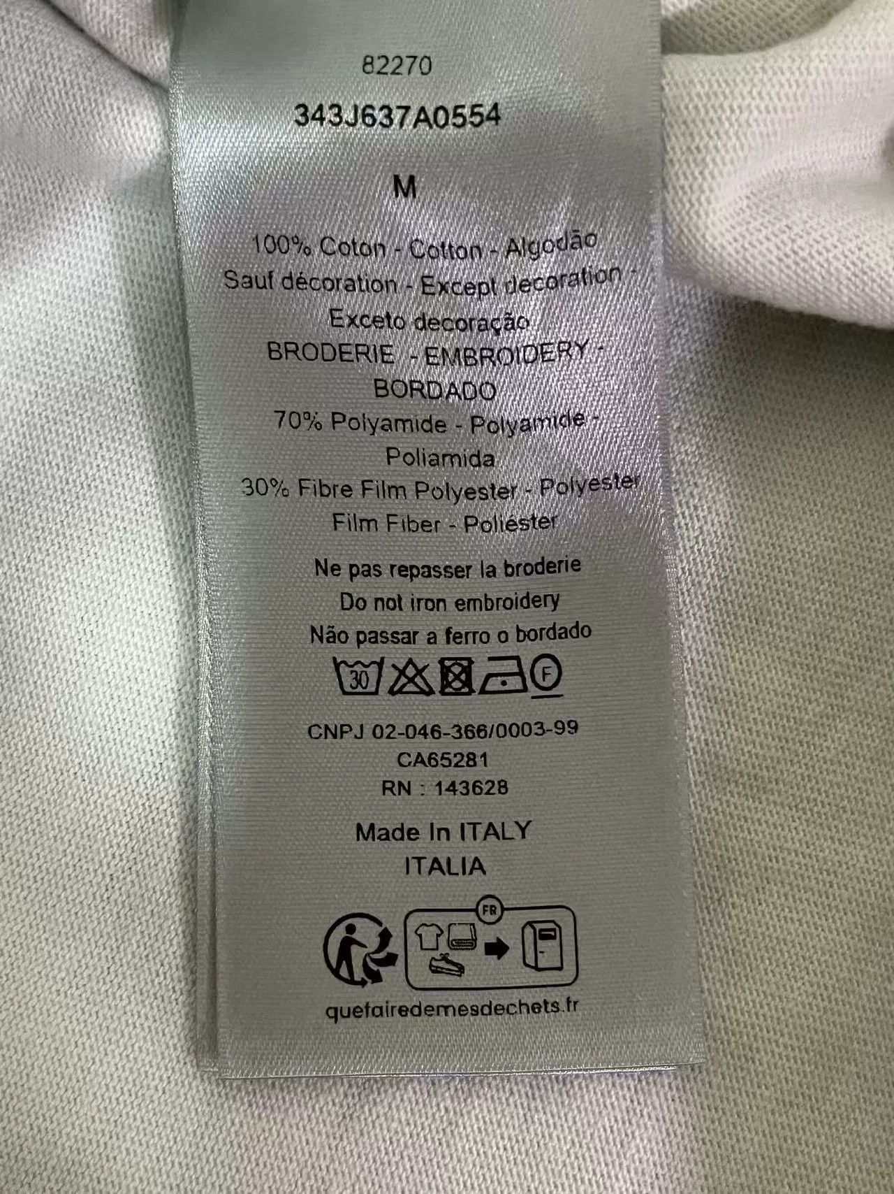 Dior dior logo embroidered mint green short sleeve tee Size US M / EU 48-50 / 2 - 5 Thumbnail