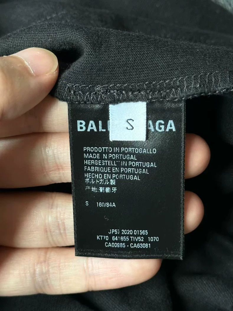 Balenciaga Balenciaga Black Coke Short Sleeve Tee Size US S / EU 44-46 / 1 - 4 Thumbnail