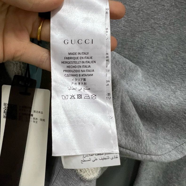 Gucci Gucci Gray Logo Hoodie with Belt Size US M / EU 48-50 / 2 - 5 Thumbnail