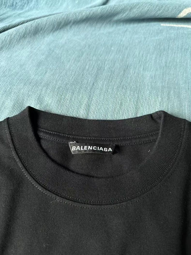 Balenciaga Balenciaga Black Letter Short Sleeve T-shirt Size US XXS / EU 40 - 2 Thumbnail