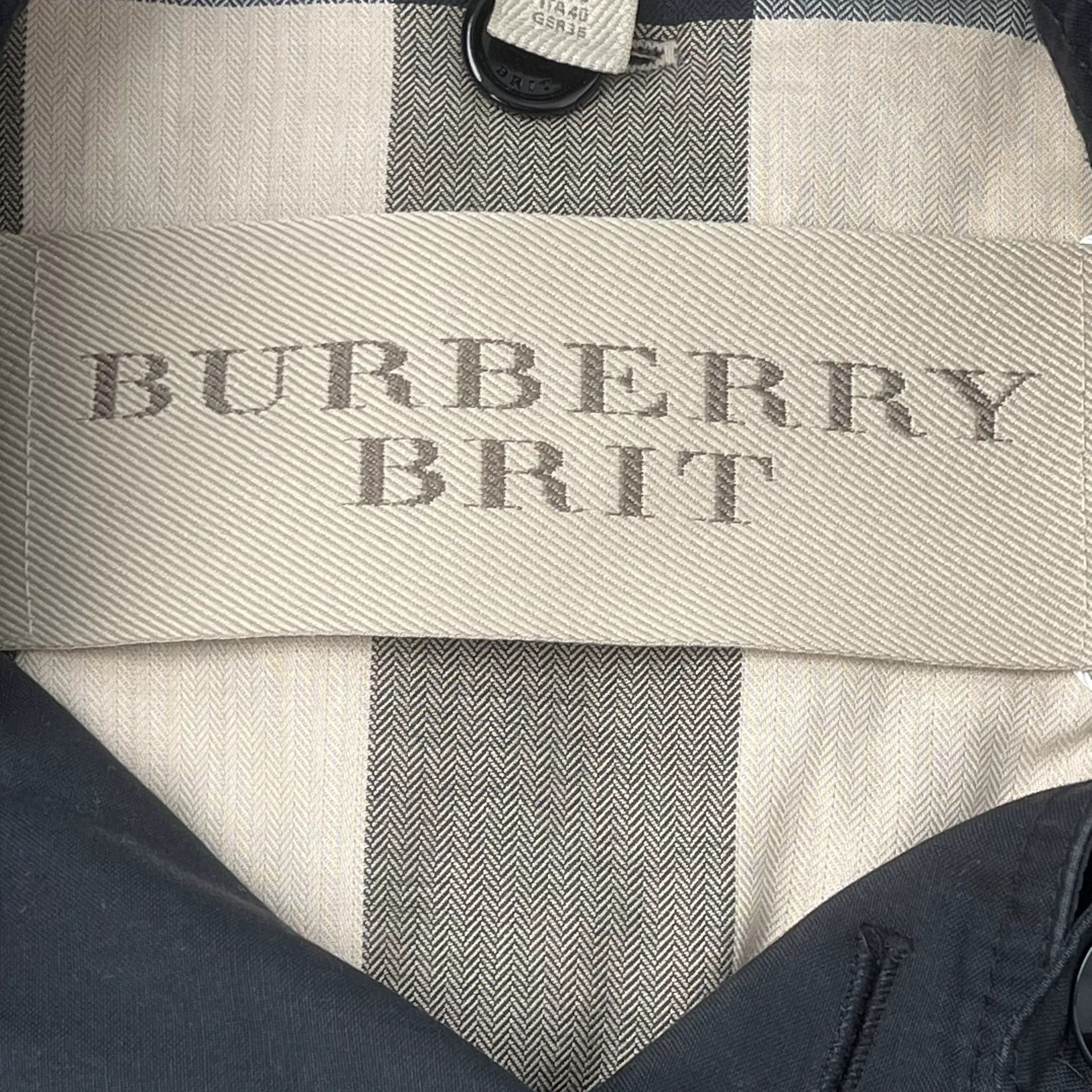 Burberry Burberry Brit Black Trench Coat Size US M / EU 48-50 / 2 - 7 Thumbnail