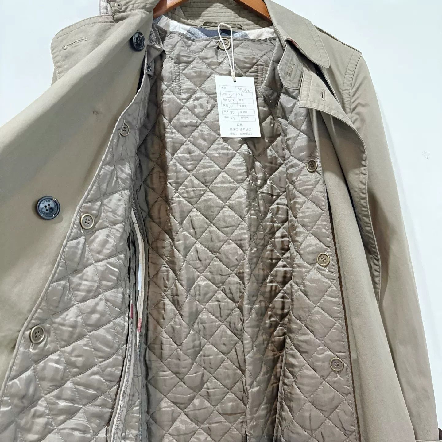 Burberry Burberry Collar Check Trench Coat Set Size US XL / EU 56 / 4 - 3 Thumbnail