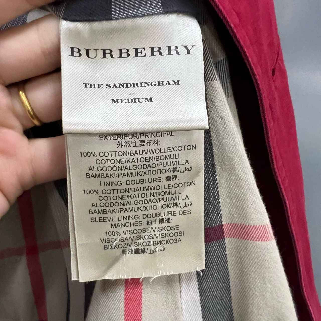 Burberry Burberry Red Double-Breasted Trench Coat Size US S / EU 44-46 / 1 - 3 Thumbnail