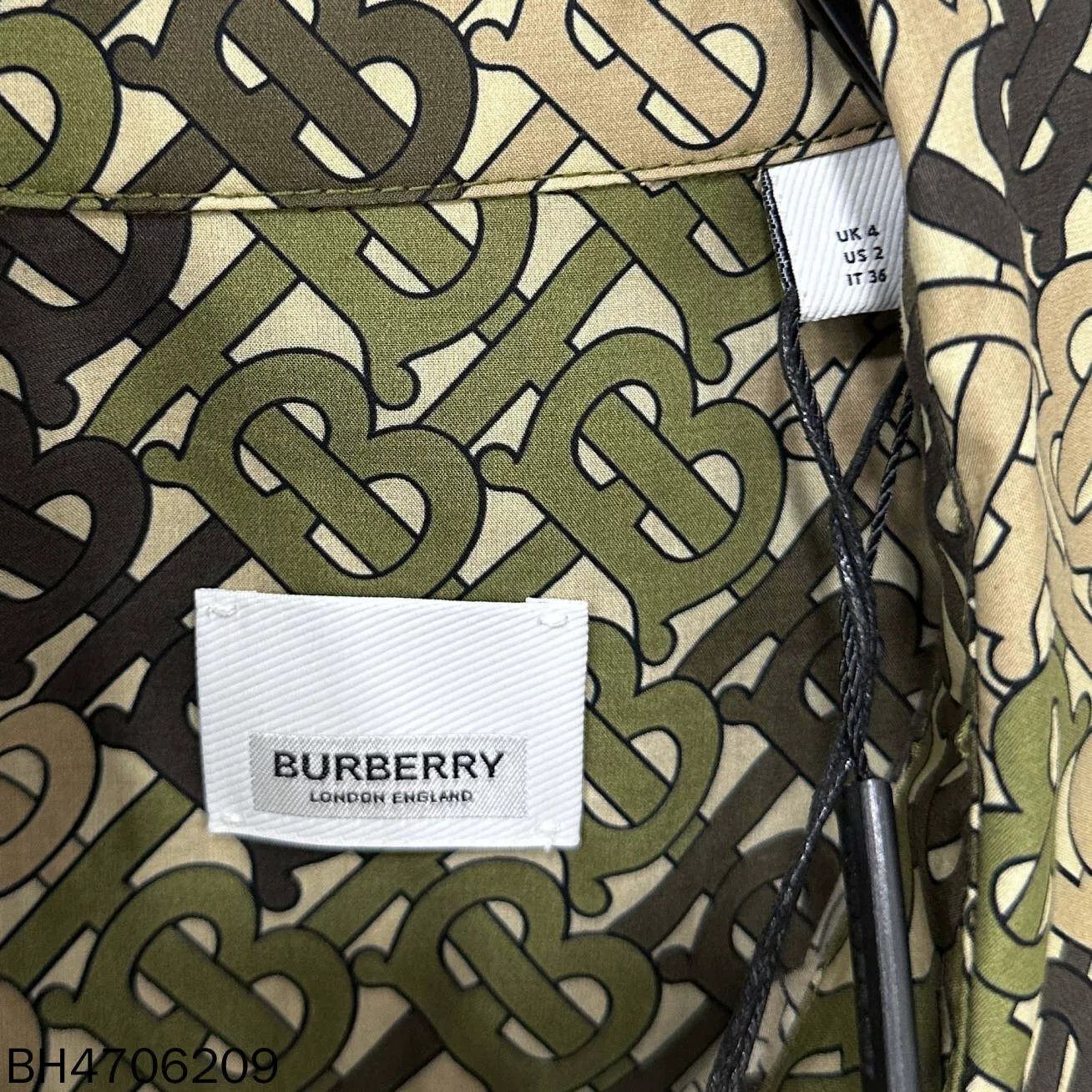 slim fit dress slacks Pista Green Luxuriously Plain Burberry Silk Frock for Effort main image 1