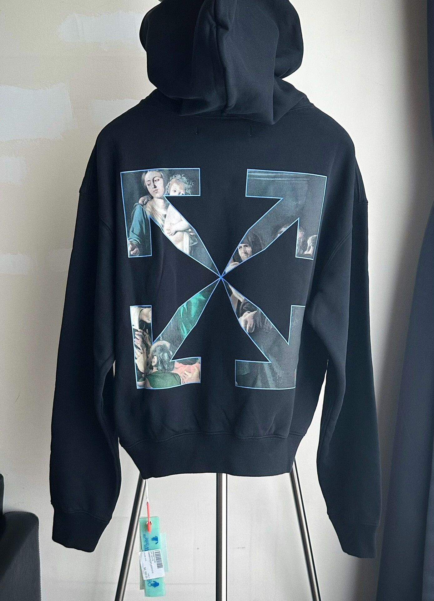 Balenciaga OFF-WHITE Printed Hooded Sweatshirt Size US S / EU 44-46 / 1 - 2 Thumbnail