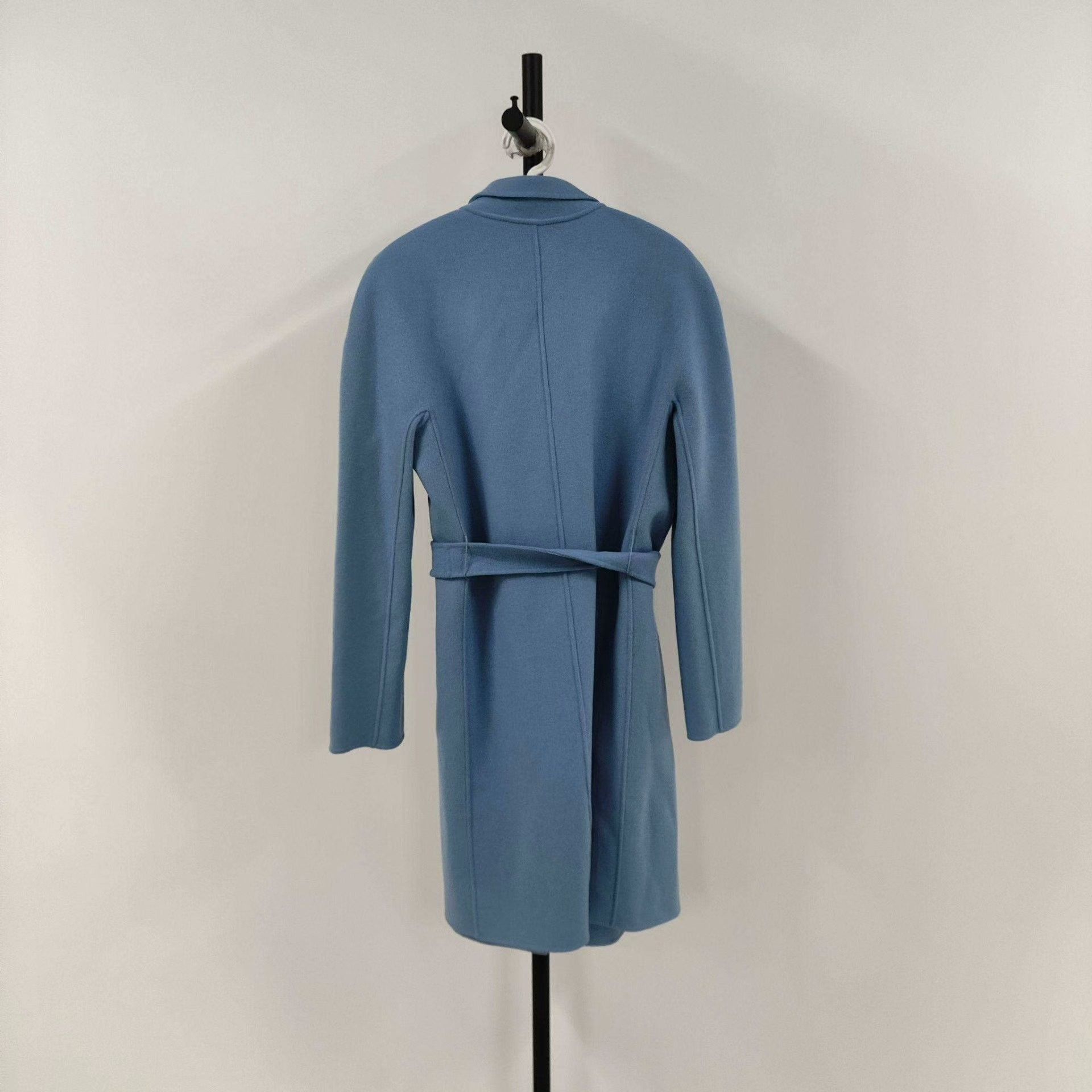 Max Mara MaxMara Blue Wool Coat Size 42 Size US L / EU 52-54 / 3 - 2 Thumbnail