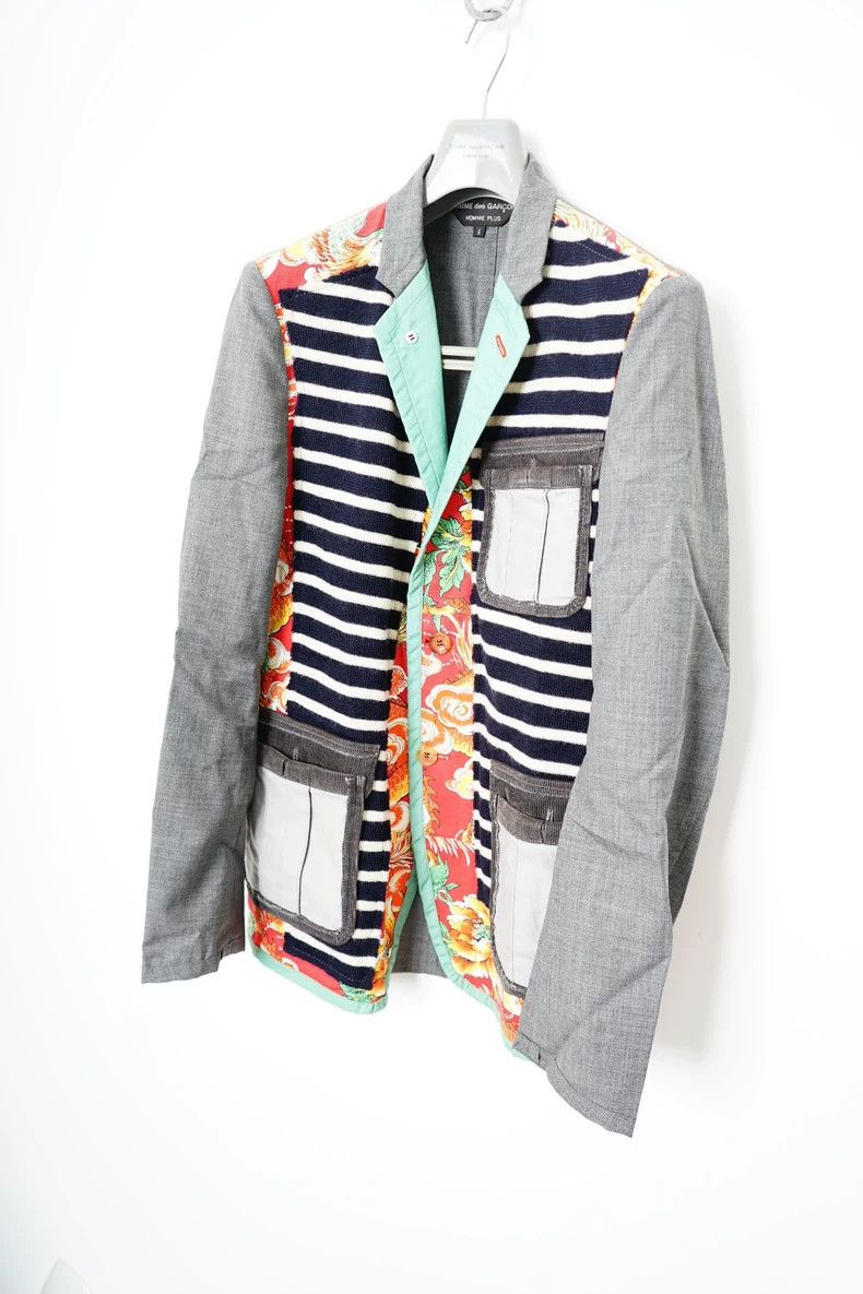 Comme des Garcons Comme des Garçons Phoenix Patchwork Blazer Size US S / EU 44-46 / 1 - 2 Thumbnail