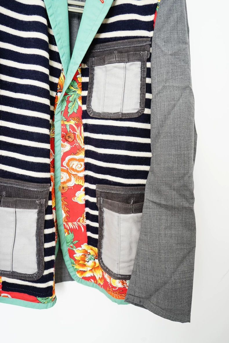 Comme des Garcons Comme des Garçons Phoenix Patchwork Blazer Size US S / EU 44-46 / 1 - 5 Thumbnail