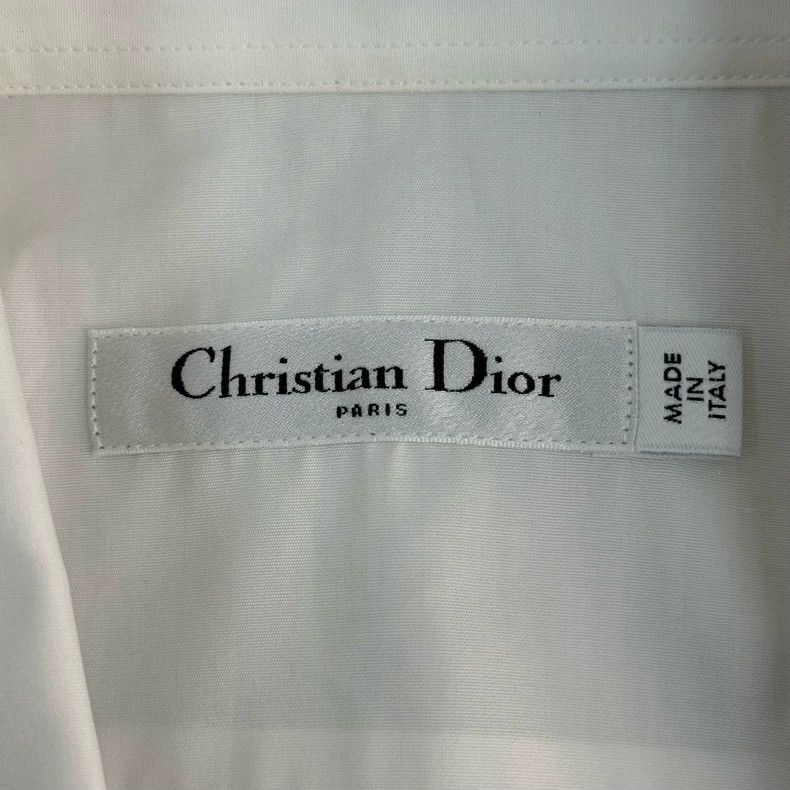 Dior Dior White Embroidered Bee Short-Sleeve Shirt Size US XS / EU 42 / 0 - 5 Thumbnail