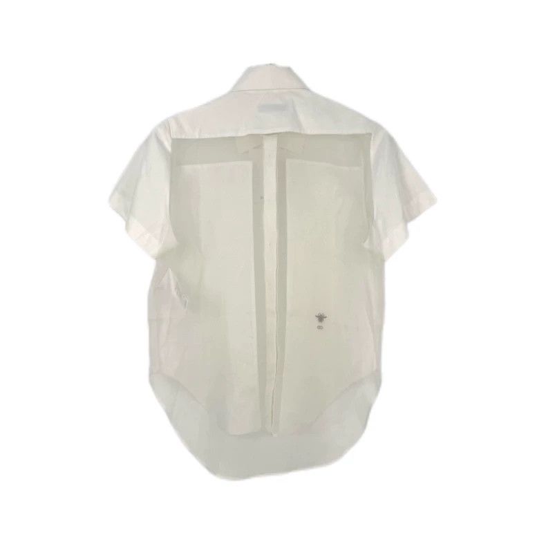 Dior Dior White Embroidered Bee Short-Sleeve Shirt Size US XS / EU 42 / 0 - 2 Thumbnail