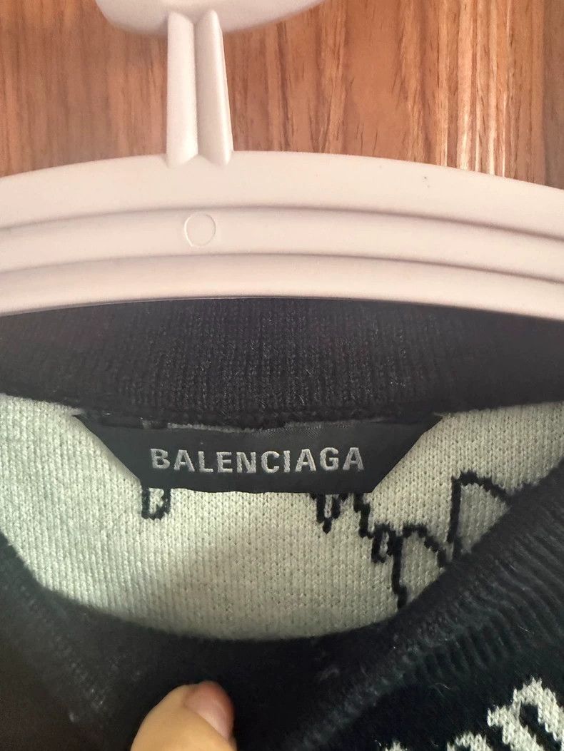 Balenciaga Balenciaga Black Logo Women's Sweater Size US XS / EU 42 / 0 - 2 Thumbnail