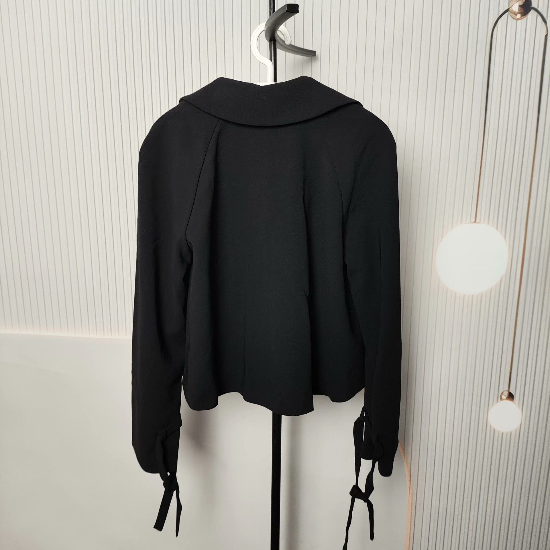 Vintage MaxMax Black Chiffon Blazer Jacket Size US S / EU 44-46 / 1 - 2 Thumbnail