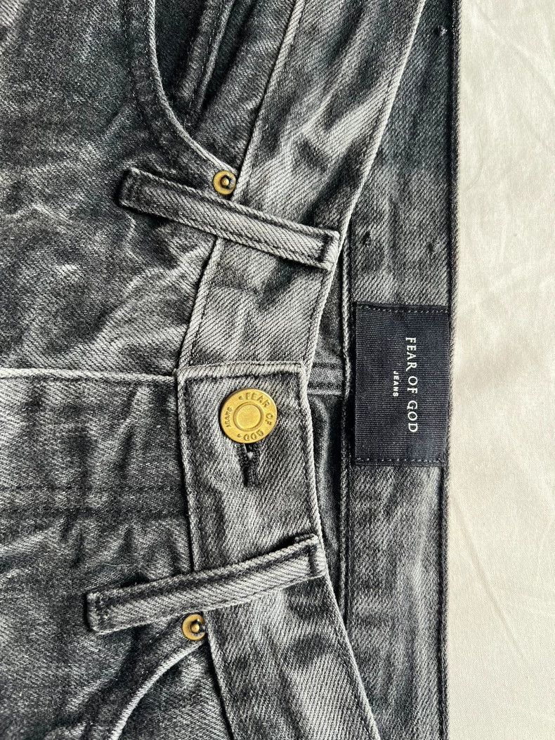 Fear of God Fear of God Black Water Ripple Jeans Size US 28 / EU 44 - 4 Thumbnail