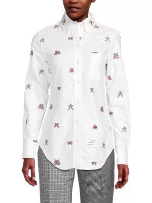 Thom Browne Thom Browne Bow Embroidered Shirt Size US M / EU 48-50 / 2 - 6 Thumbnail