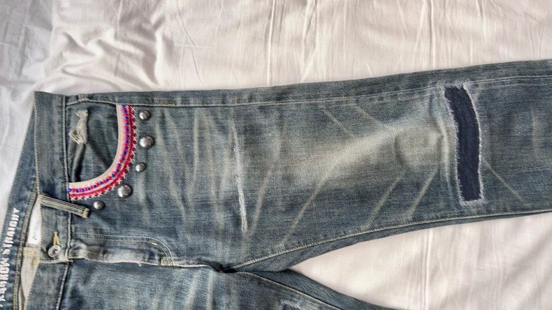 Neighborhood NEIGHBORHOOD 11AW Distressed Denim Jeans Size US 29 - 6 Thumbnail