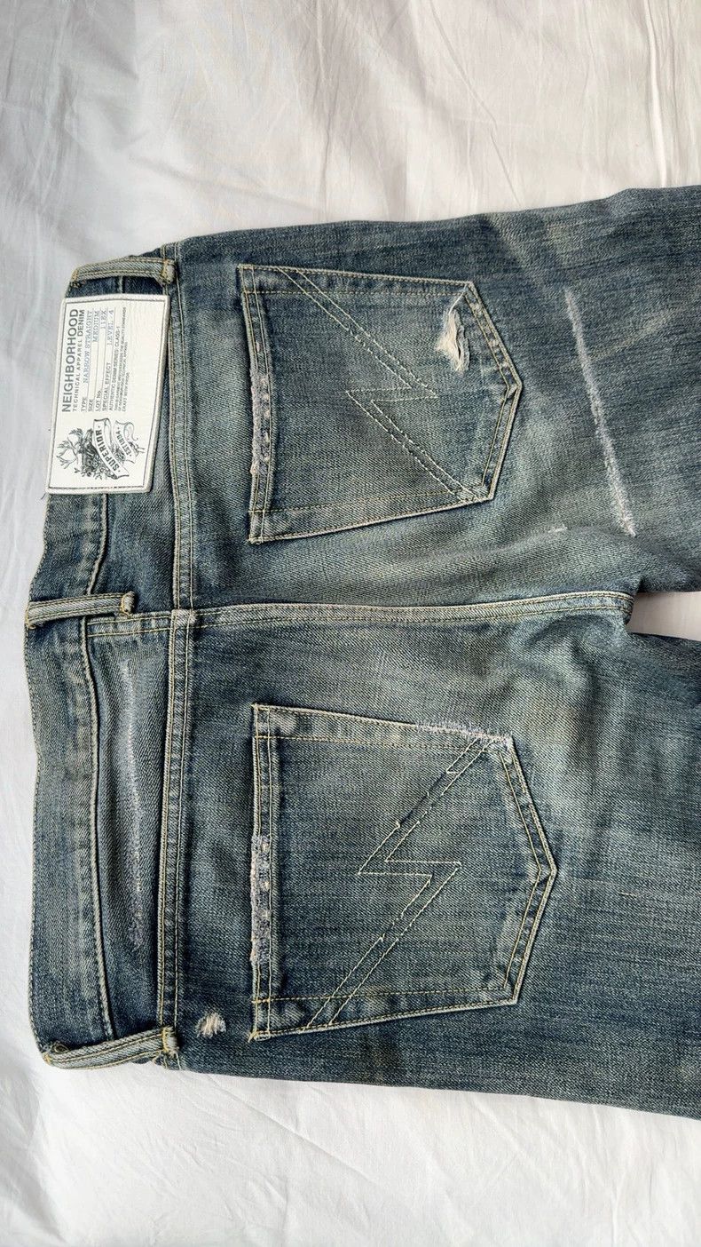 Neighborhood NEIGHBORHOOD 11AW Distressed Denim Jeans Size US 29 - 3 Thumbnail