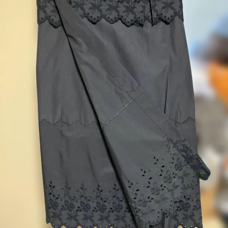 Comme des Garcons COMME des GARCONS Black Embroidered Pleated Skirt Size US 36 / EU 52 - 5 Thumbnail