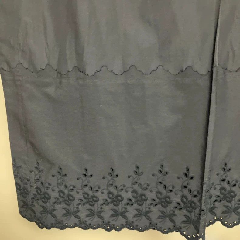 Comme des Garcons COMME des GARCONS Black Embroidered Pleated Skirt Size US 36 / EU 52 - 4 Thumbnail