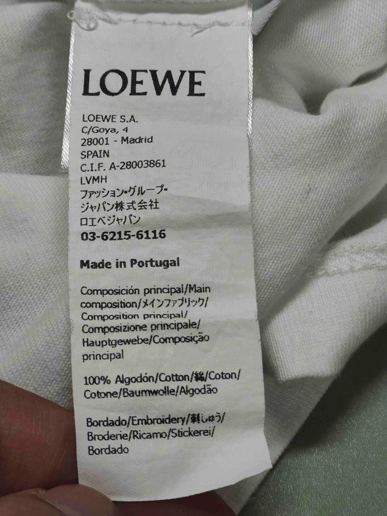 Loewe Loewe White Logo Short Sleeve T-shirt Size US M / EU 48-50 / 2 - 4 Thumbnail