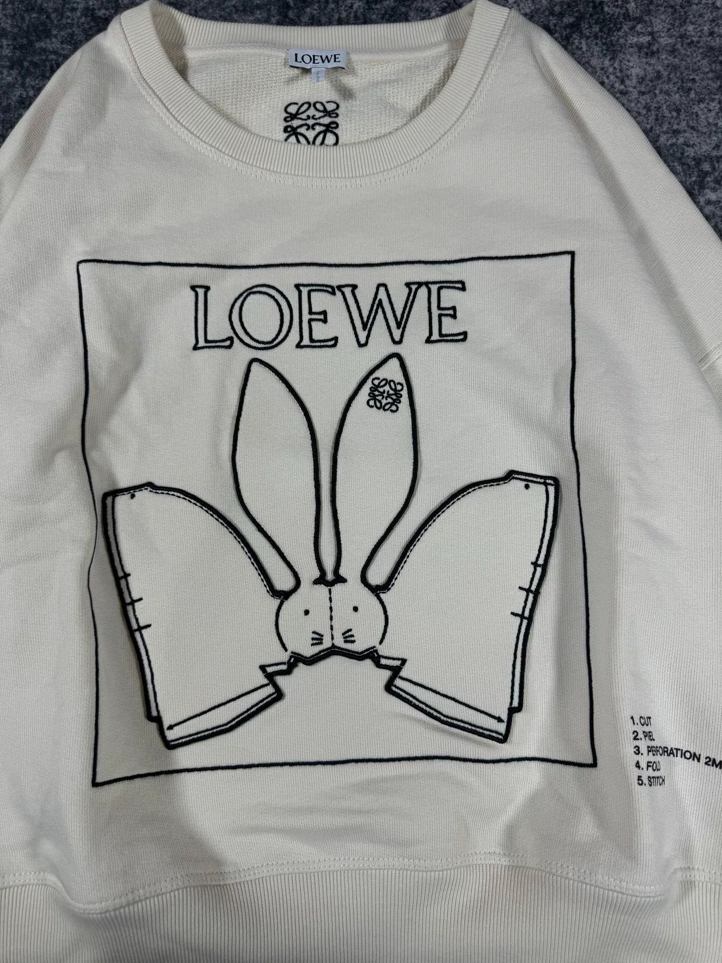 Loewe Loewe Rabbit Embroidery Short Sweatshirt Size US S / EU 44-46 / 1 - 3 Thumbnail