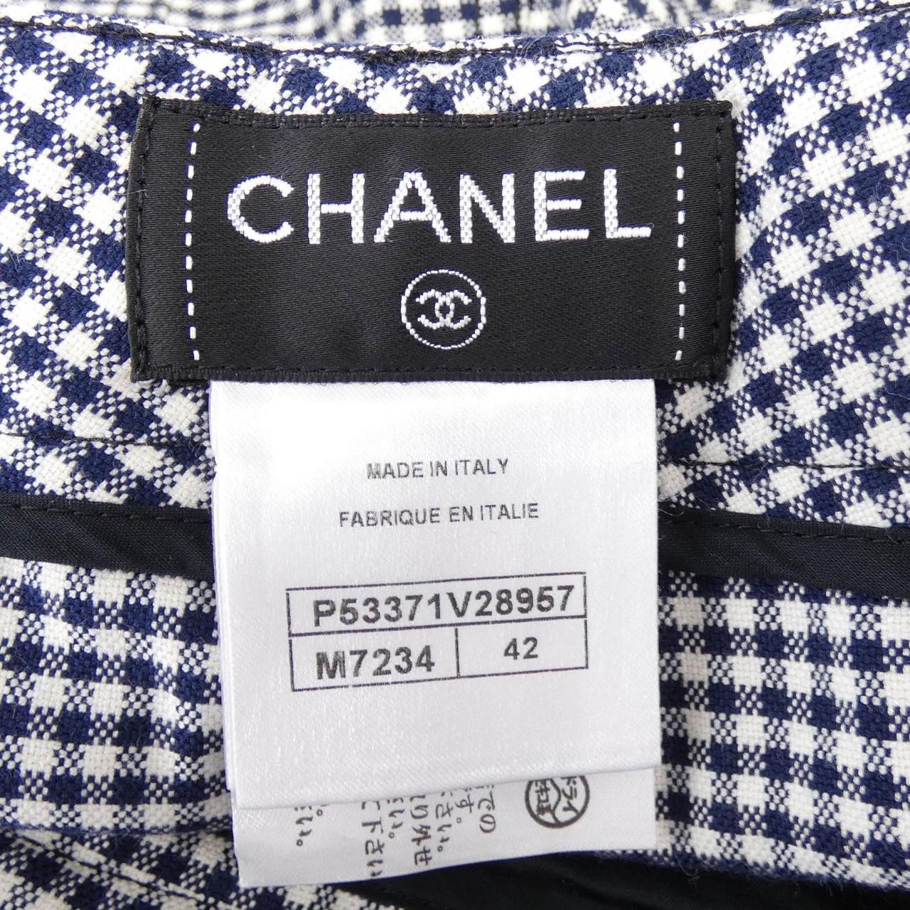 Chanel Chanel Chanel P53371V28957 Check Pants Cotton Pants P53371V28957 DUTY FREE for USA Size ONE SIZE - 4 Thumbnail